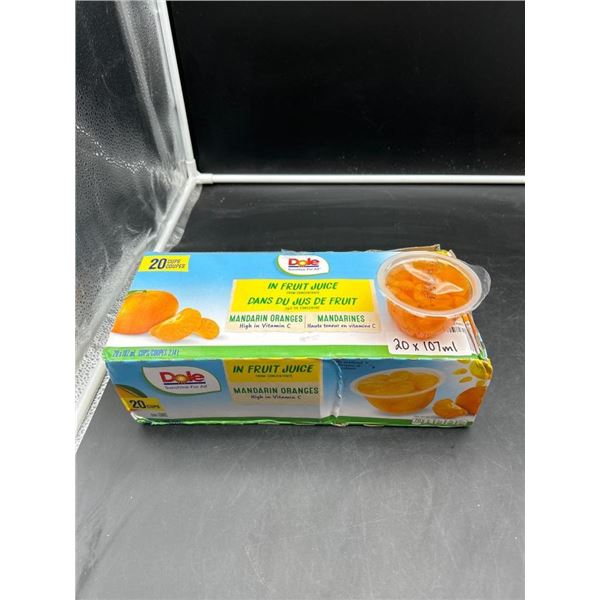 Dole Mandarin Oranges in Fruit Juice, 20 x 107 mL Cups