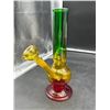 Image 1 : Glass Water Pipe With Multi-Color Design and Removable Bowl
