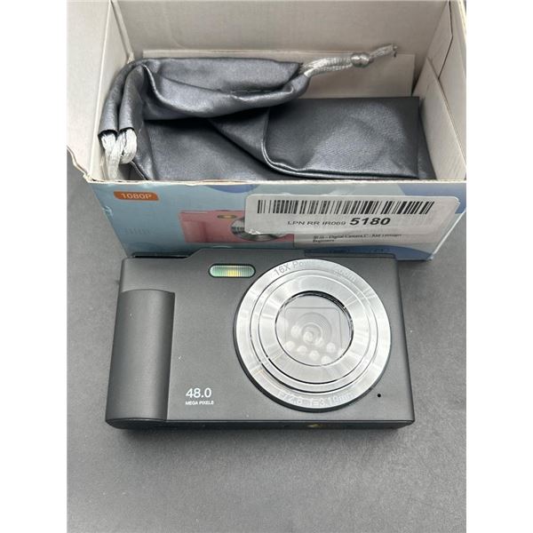Digital Camera with 48MP Resolution and 16X Zoom