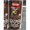 Image 2 : Krylon ColorMaxx Gloss Leather Brown Paint and Primer, 340g, Set of 3