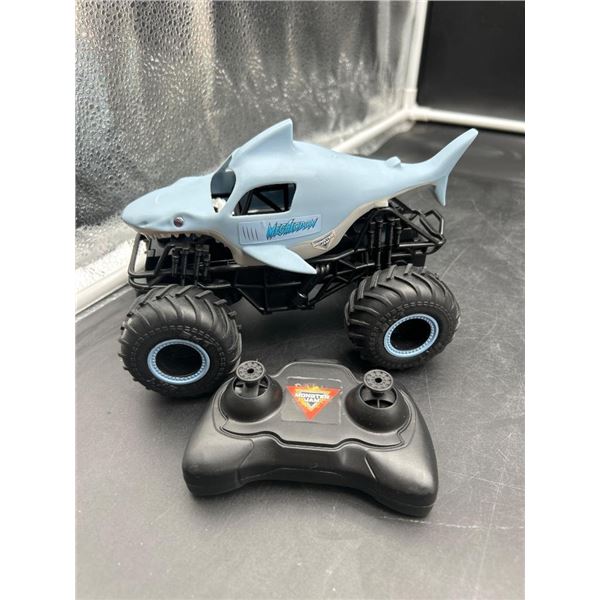 RC Monster Truck With Shark Design and Remote Controller