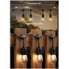 Image 1 : Brightown 52-Foot LED Patio String Lights, Warm White