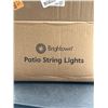 Image 2 : Brightown 52-Foot LED Patio String Lights, Warm White