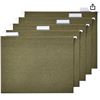 Image 1 : Amazon Basics Hanging File Folders, Letter Size, Standard Green, 1/5-Cut Tabs, 50 Count
