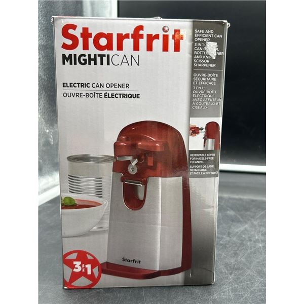 Starfrit MightiCan 3-in-1 Electric Can Opener with Multi-Functional Features