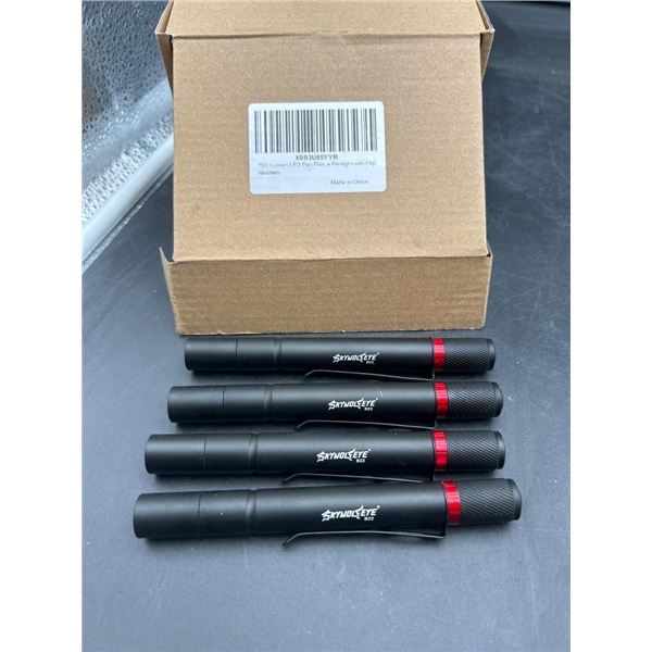 Set of 4 Skywolfeye 700 Lumen LED Penlights with Clip