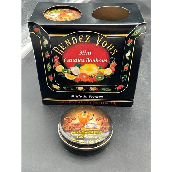 Rendez Vous Natural French Roast Coffee Flavored Candy 12 x 43g