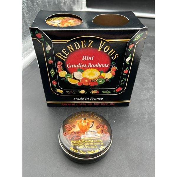 Rendez Vous Natural French Roast Coffee Flavored Candy 12 x 43g