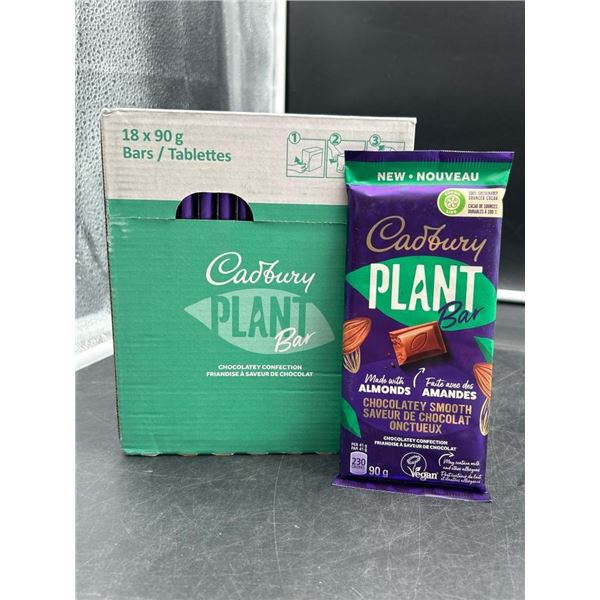 Cadbury Plant Bar with Almonds Chocolate Bars 18 x 90g