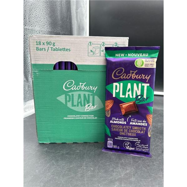 Cadbury Plant Bar with Almonds Chocolate Bars 18 x 90g