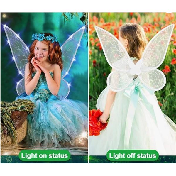 Fairy Wings with Light-Up Feature and Ear Accessories