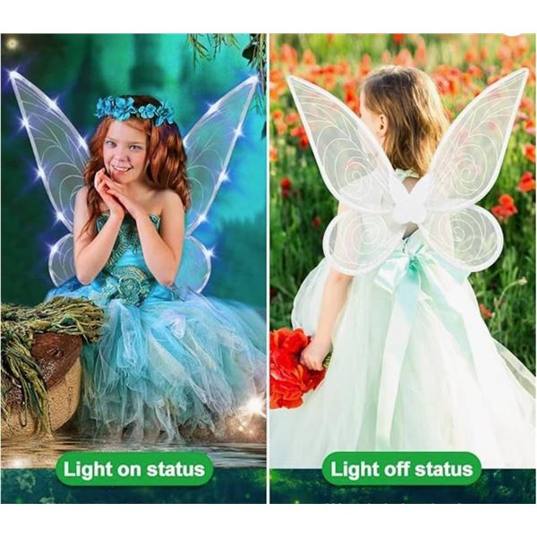 Fairy Wings with Light-Up Feature and Ear Accessories