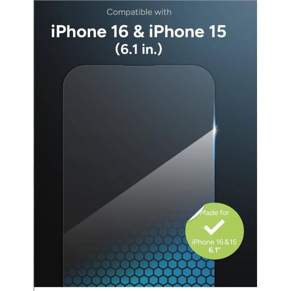 ZAGG InvisibleShield XTR4 Screen Protector for iPhone 15 and iPhone 14, 6.1