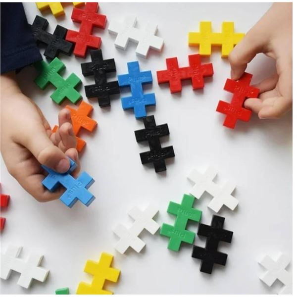 Plus Plus BIG 100 Pcs Interlocking Building Blocks – Made in Denmark