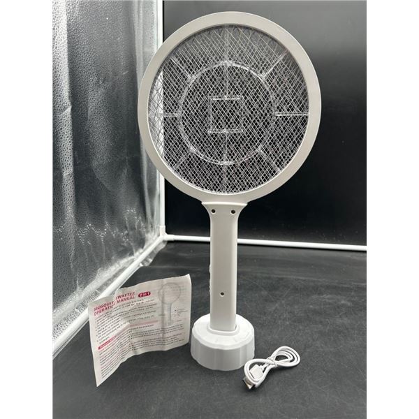 2-in-1 Mosquito Swatter with Charging Base and USB Cable