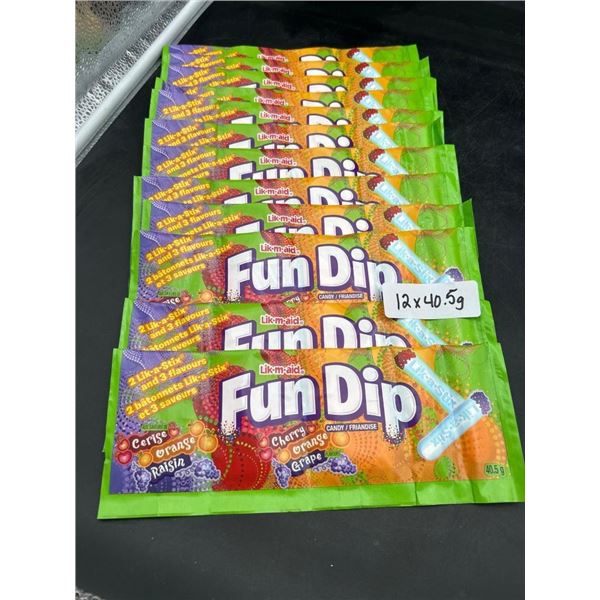 Lik-M-Aid Fun Dip 12 Packs, Assorted Flavors, 40.5g Each
