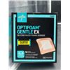 Image 1 : Medline Optifoam Gentle EX Silicone-Faced Foam Dressings, 4″ x 4″, Box of 10