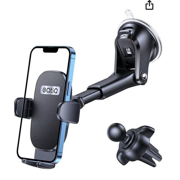 Oatiq 3-in-1 Suction Cup Car Phone Mount With Accessories