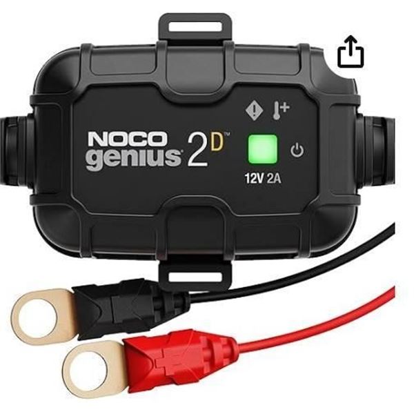NOCO GENIUS2D, 2A Direct-Mount Onboard Car Battery Charger, 12V Automotive Battery Charger, Battery 