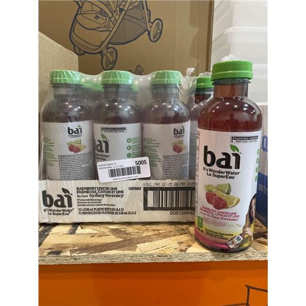 Bai Raspberry Lemon Lime Flavored Beverage, 12 x 530mL Bottles