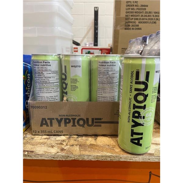 Atypique Non-Alcoholic Mojito 12 x 355 mL Cans