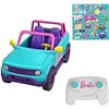 Image 1 : Hot Wheels Barbie RC SUV, Remote-Control Pink Vehicle That Fits 2 Barbie Dolls & Accessories, Includ