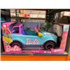 Image 2 : Hot Wheels Barbie RC SUV, Remote-Control Pink Vehicle That Fits 2 Barbie Dolls & Accessories, Includ