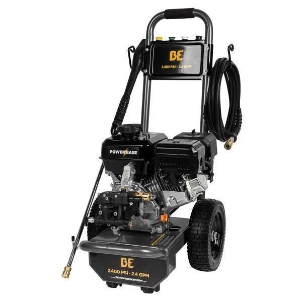 BE Power Equipment 3400 PSI 2.4 GPM Gas Pressure Washer with Honda Engine