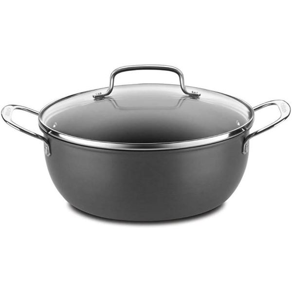 Cuisinart Chef’s Classic Nonstick Hard Anodized 5 Qt. Chili Pot with Glass Cover
