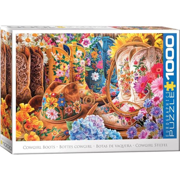 Eurographics Puzzle 1000 Pieces Cowboy Boots Design