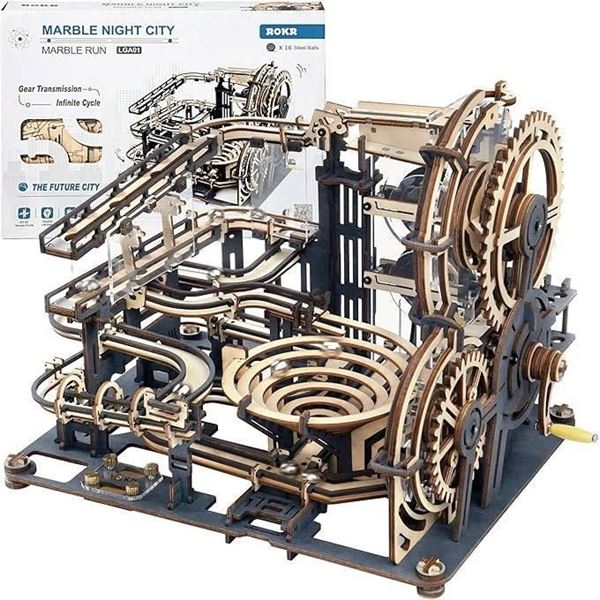 Rokr LG401 Marble Night City Mechanical Marble Run Model Kit