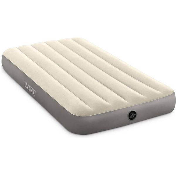 Intex Dura-Beam Standard Twin Air Mattress with Pump