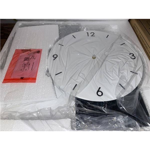 Wall Clock with Assembly Components and Instructions Included