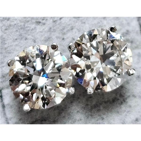$4975 14K  1.25G Lab Diamond 2.4Ct  Earrings