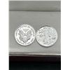 Image 1 : Set of 1 Gram Fine .999 Silver Coins â€“ Walking Liberty Design