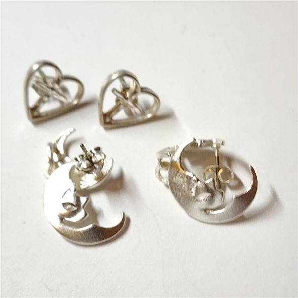 $100 Silver Two Pearsof Earring Sets