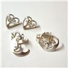 Image 1 : $100 Silver Two Pearsof Earring Sets
