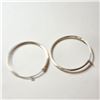 Image 1 : $50 Silver Hoops  Earrings