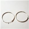 Image 2 : $50 Silver Hoops  Earrings
