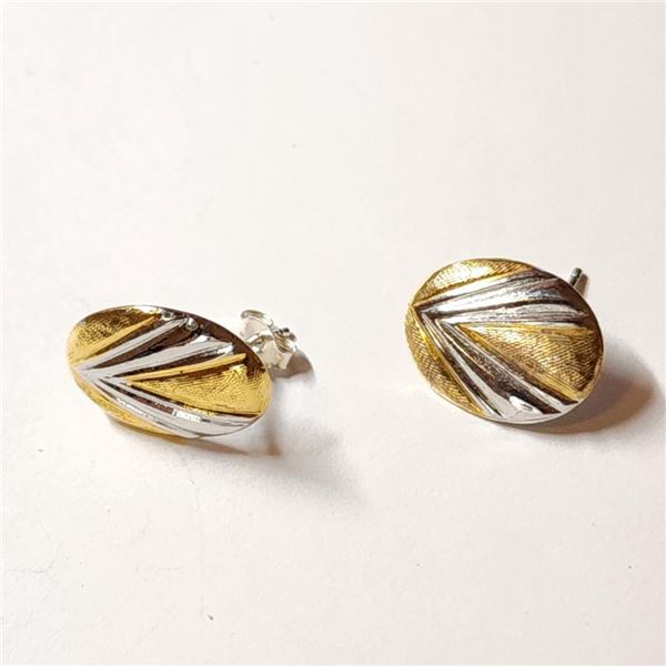 $50 Silver Gold Plated Earrings