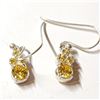 Image 1 : $100 Silver Citrine  Earrings