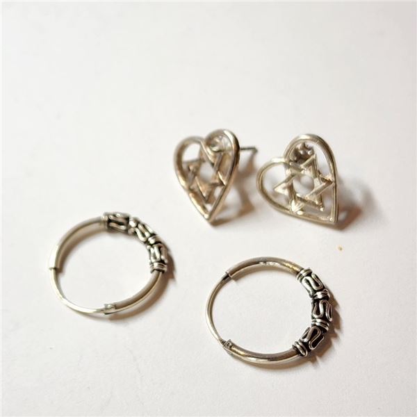 $100 Silver Two Pearsof Earring Sets