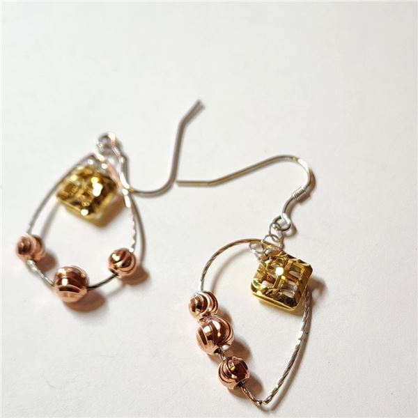 $50 Silver Three Color Earring Earrings