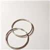 Image 2 : $50 Silver Hoops  Earrings