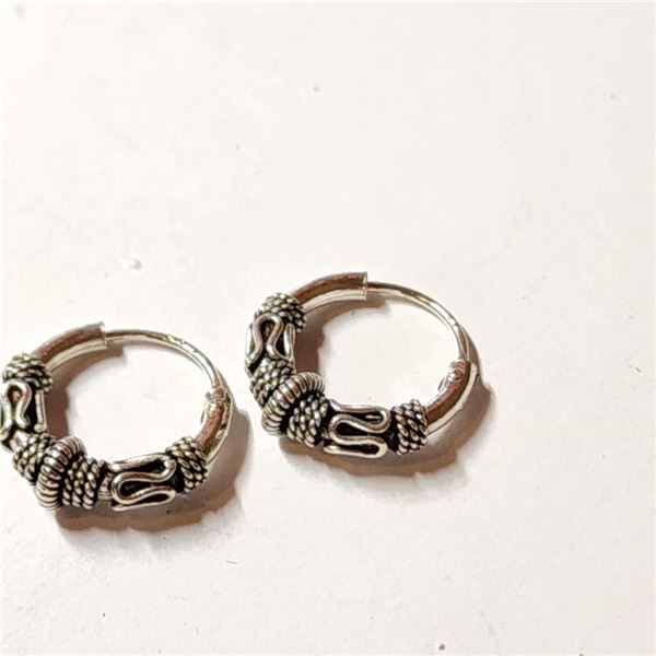 $50 Silver Hoops  Earrings