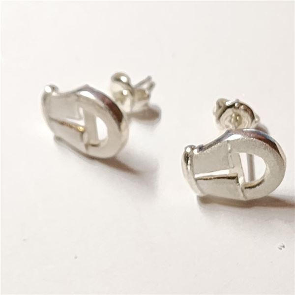 $50 Silver Diamond Dest  Earrings