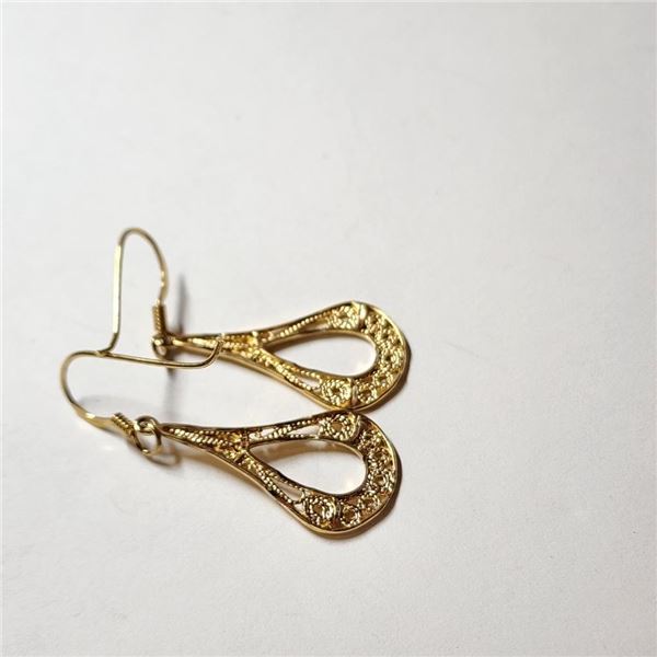 $50 Silver Gold Plated  Earrings
