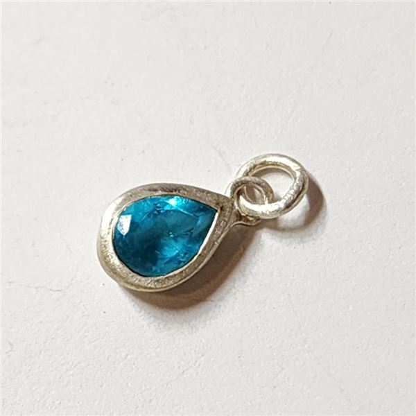 $50 Silver Blue Topaz  Pendant