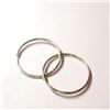 Image 1 : $50 Silver Hoops  Earrings