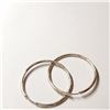 Image 2 : $50 Silver Hoops  Earrings